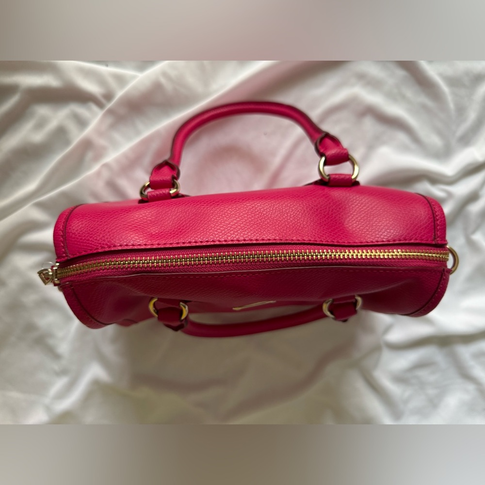 Coach Pink Leather Satchel - Picture 3 of 7